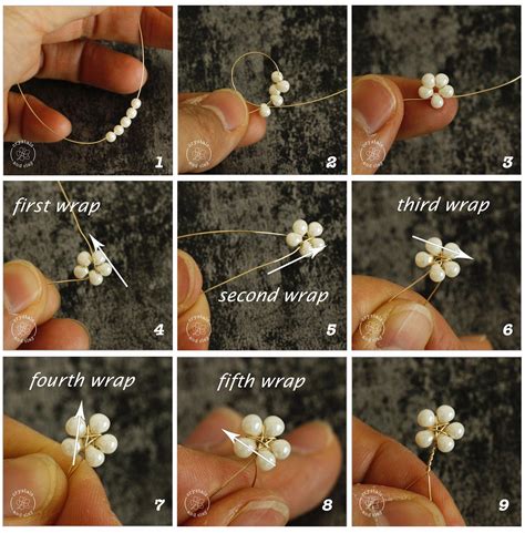 jewelry making basics   ways   beaded flower diy wire