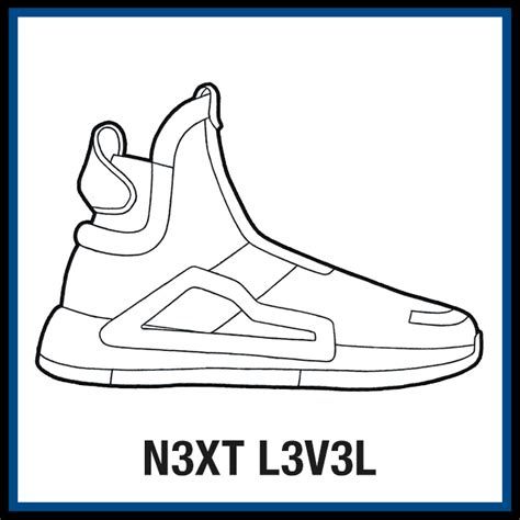 adidas nxt lvl sneaker coloring pages kicksart