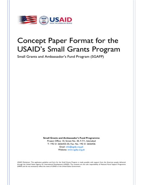 concept paper  format