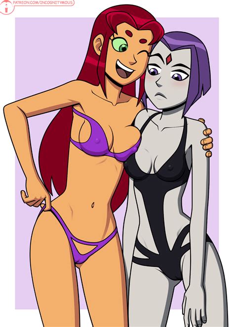 Raven And Starfire Swimsuits