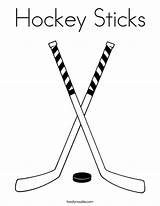 Coloring Hockey Sticks Print Stick Built California Usa Kids Twistynoodle sketch template