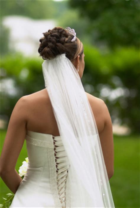 view veil attached  updo