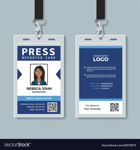 media id card templates