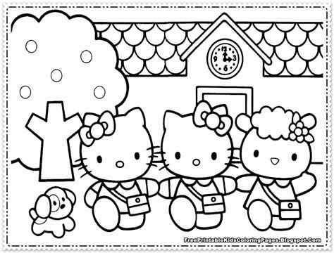 coloring page  kitty coloring home