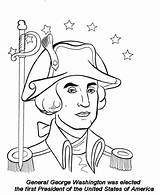 Washington Coloring Pages George Getdrawings sketch template