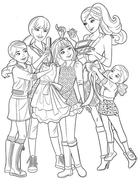 barbie colouring pages chelsea hannah thomas coloring pages