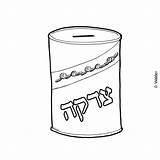 Box Tzedakah Coloring Pages Template Waldereducation sketch template