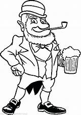Leprechaun Coloring Pages Printable Getcolorings sketch template