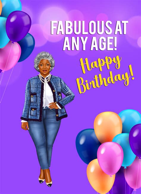 fabulous   age happy birthday black happy birthday woman happy