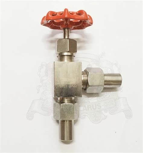 dn needle valve  degree stainless steel  red connection diameter mm  valve