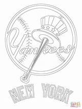 Yankees Coloring York Logo Pages Baseball Mlb Printable Jersey Giants Dodgers City Color Kids Sport Jet Print Logos Getcolorings Drawing sketch template