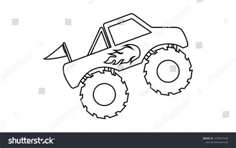 monster truck coloring  kids     coloring