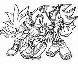 Shadow Coloring Pages Sonic Hedgehog Getdrawings sketch template