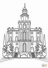 Templo Lds Kirtland sketch template