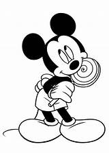 Mickey Mouse Coloring Pages Lollipop Printable Learning Coloring4free Color Mickeys Clipart Print Kids Cartoons Bestappsforkids Disney Drawing Eat Cartoon Easy sketch template