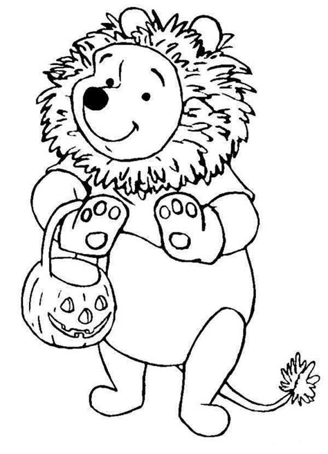winnie pooh halloween coloring pages disney halloween coloring pages
