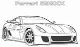 Ferrari Coloring Printable 599xx Pages Kids Description sketch template