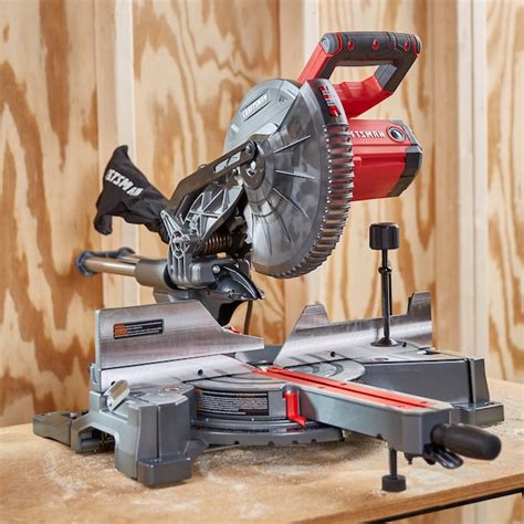 Craftsman 10 In 15 Amp Single Bevel Sliding Corded Miter Saw In The
