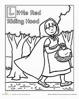Hood Riding Red Preschool Fairy Little Coloring Tales Pages Worksheets Tale Worksheet Activities Printable Kids Story Ridding Curriculum Education Crafts sketch template