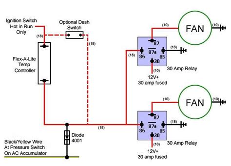wiring diagram  cooling fan relay