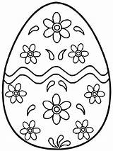 Easter Egg Pages Coloring Pattern Ukrainian Pysanky Patterns Flower sketch template
