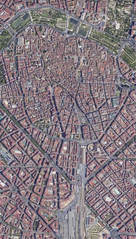 satelite image valencia city aerial images city illustration google earth beautiful places