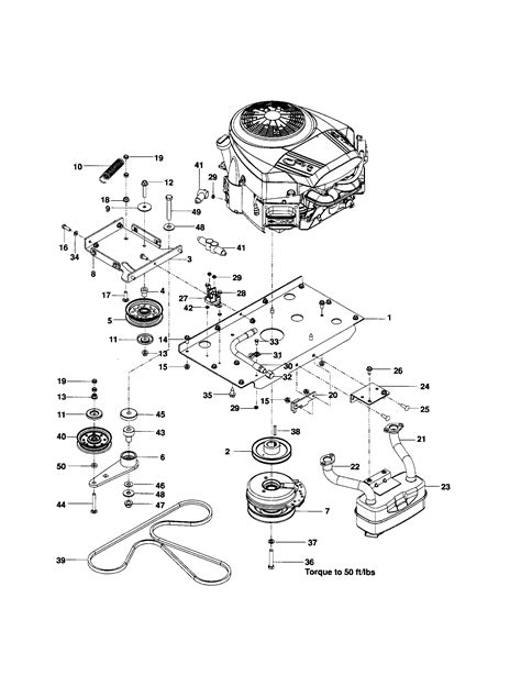husqvarna ride  mower parts diagram