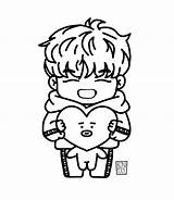 Bt21 Coloringbay Taehyung sketch template