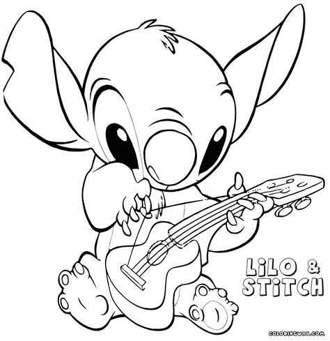 lilo  stitch coloring pages coloring pages    print