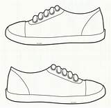 Shoes Template Printable Sneaker Coloring Sneakers Shoe Clipart Boy Cat Pages Templates Worksheets Pete Preschool Drawing Paper Sheets Colouring Kids sketch template