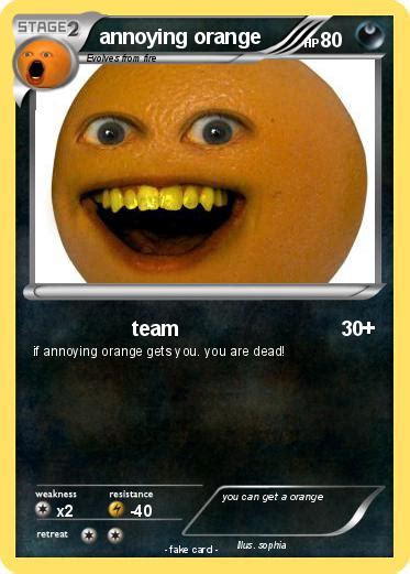 pokemon annoying orange   team  pokemon card
