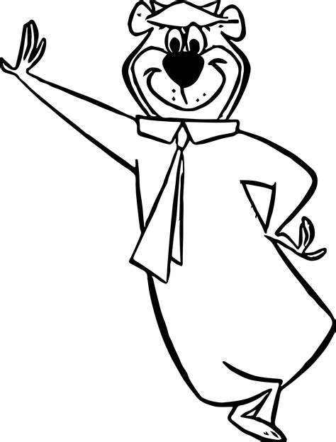 awesome yogi bear ready coloring page bear coloring pages coloring