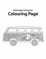 Transporter Colouring Kleurplaat Busje sketch template