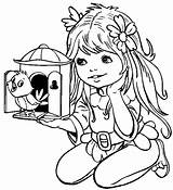 Coloring Pages Cute Little Girls Girl Color Kids sketch template