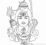Shiva Brahma Vishnu Xcolorings sketch template