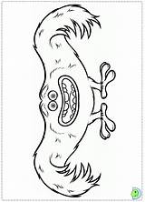 Coloring Pages Monsters Inc University Dinokids Print Monster Close sketch template