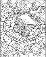 Coloring Pages Butterfly Flower Top sketch template