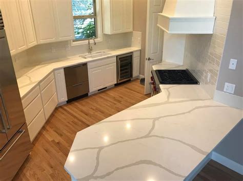Beautiful White Quartz Kitchen Countertops Newera Granite