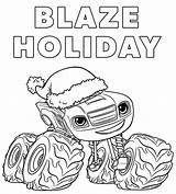 Blaze Monster Coloring Pages Machines Nick Jr Printable Print Para Christmas Dibujos Spookley Pumpkin Square Colorear Colouring Holiday Navidad Color sketch template