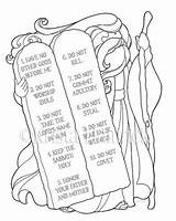 Commandments Moses Comandamenti Dieci Tablets Includes Memorization Journaling Citazioni Travelers Scolastiche Lezioni Visit Gain Christianpartyfavors sketch template