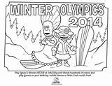 Olympics Winter Coloring sketch template