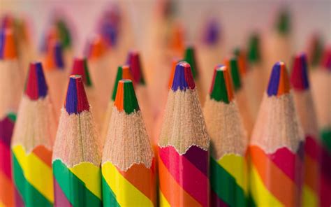 colorful colored pencils wallpaper