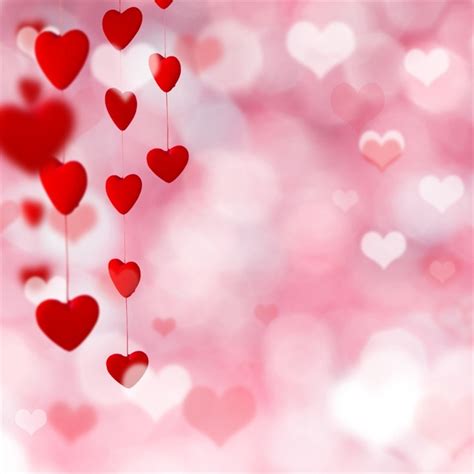 laeacco love hearts light bokeh valentine photography backgrounds