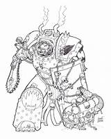 Space Warhammer 40k Marine Drawing Marines Terminator Chaos Coloring Deviantart Pages Colouring Khorne Miniatures Getdrawings Devourers Visit First Hammer Shield sketch template