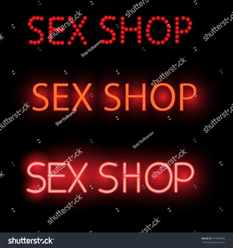 neon sign banner store adults vector stock vector 477495520 shutterstock
