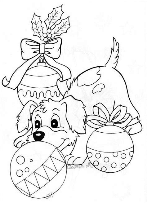 christmas coloring pages puppies  puppy coloring pages