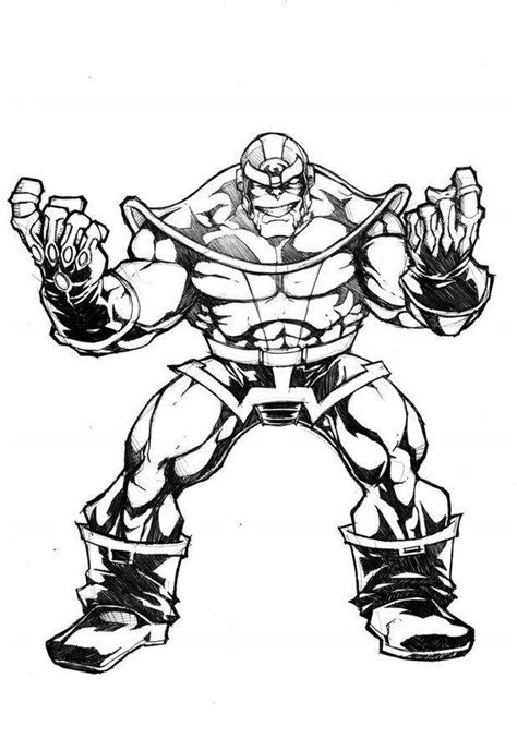 thanos coloring pages  infinity war xcoloringscom