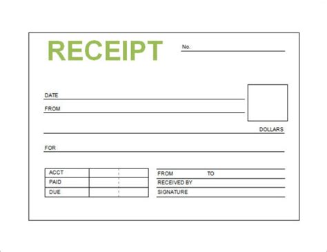 receipt template word   printable calendar template letter