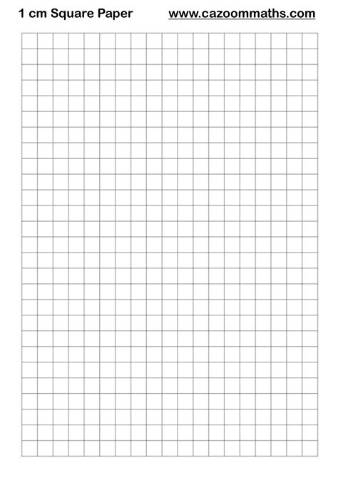 cm square paper cazoom maths worksheets