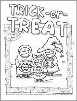 Coloring Trick Halloween Treat Pages Cute Jen Goode Printable Color Getcolorings sketch template